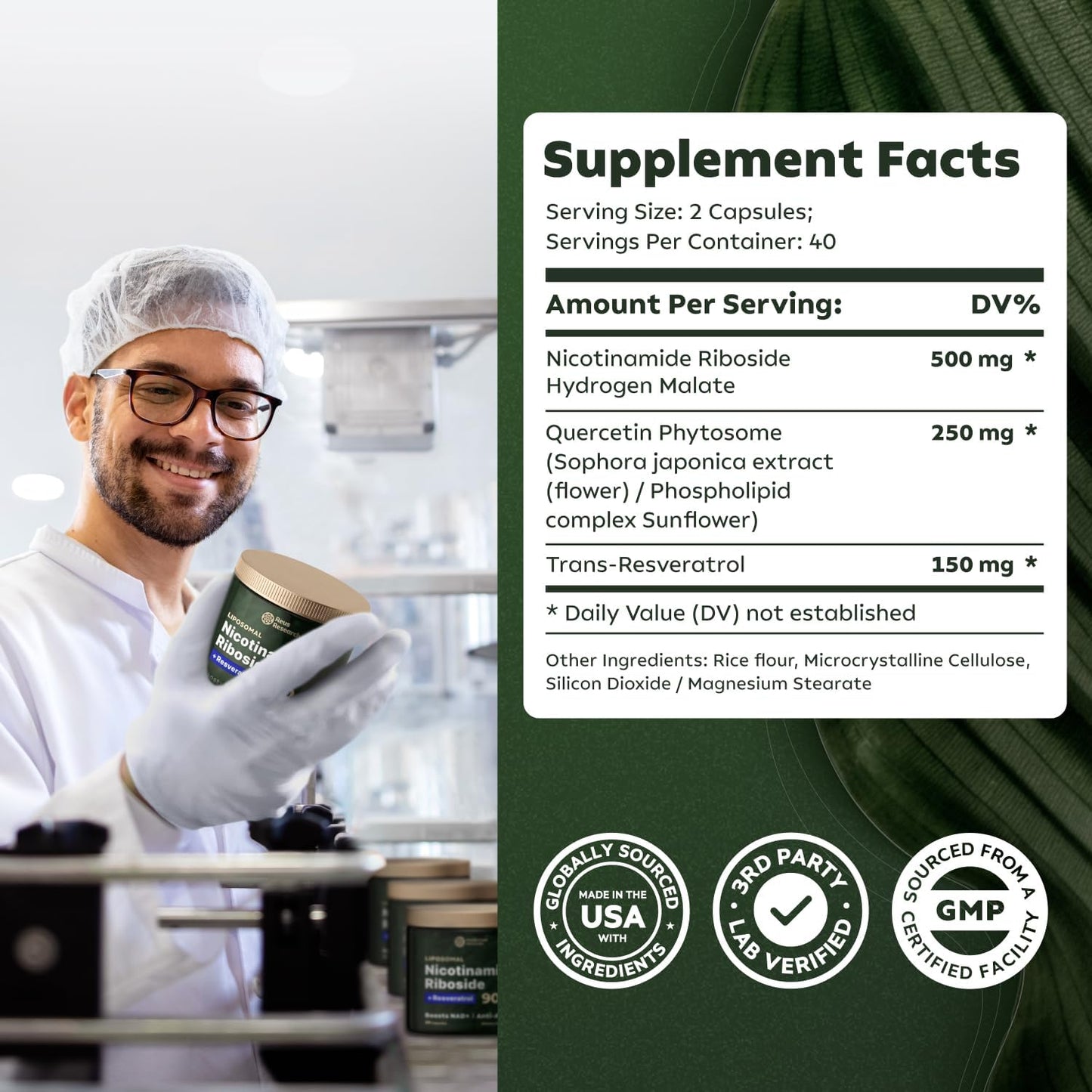 '-Reus Research NR900 – NAD+ dietary supplement to support skin aging, for more energy and concentration – 80 tablets – Vitamin and wellness supplement