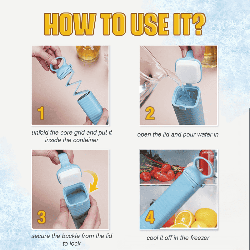 Extendable ice cube tray