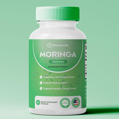 Rosabella Moringa Capsules (800 mg) to support the immune system, intestinal health &amp; vitamins 