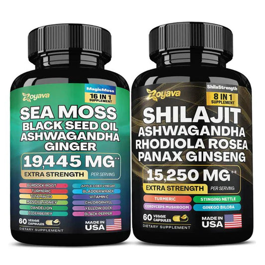 Dynamic Vitality Package – Zoyava Sea Moss Multivitamin &amp; Power Combo 