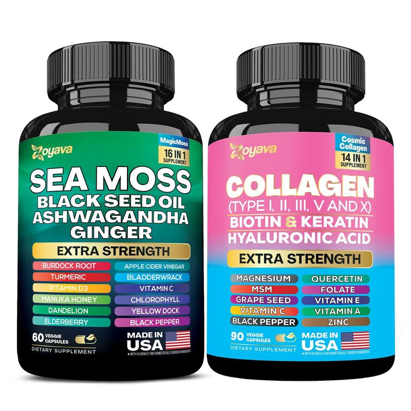 Dynamic Vitality Package – Zoyava Sea Moss Multivitamin &amp; Power Combo 