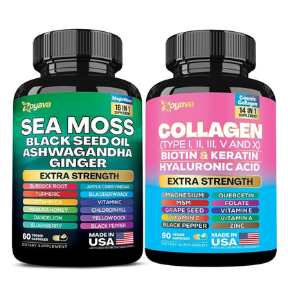 Dynamic Vitality Package – Zoyava Sea Moss Multivitamin &amp; Power Combo 