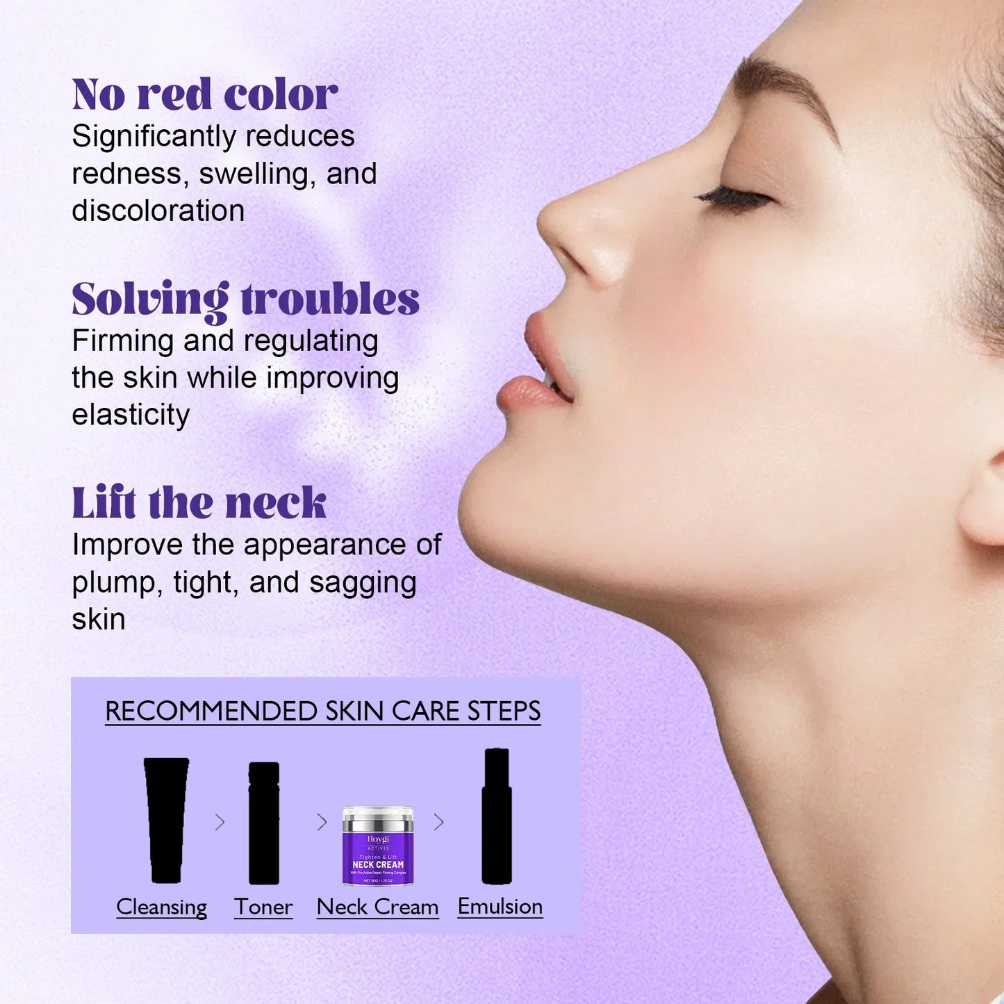 GOPURE Neck Cream – Firming &amp; Tightening Neck Cream for Sagging Skin 