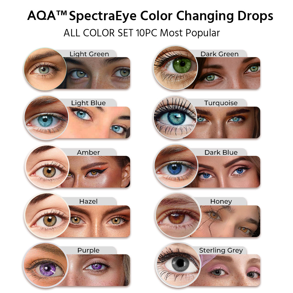🔥2025 Hot Products📣Clear Vision SpectraEye - Color Changing Eye Drops Pro, Shine with unique eye color!