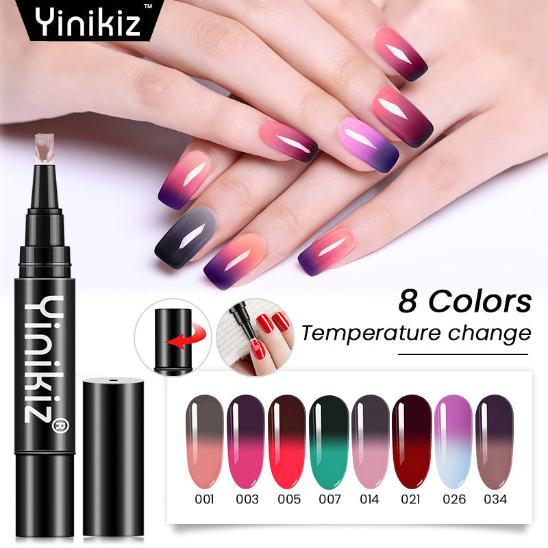 Yinikiz® Temperature Changing Nail Polish Gel Pen – Twist to Release Glue