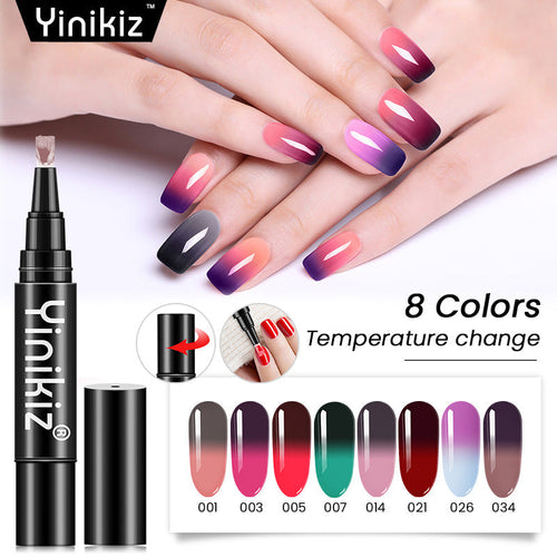 Yinikiz® Temperature Changing Nail Polish Gel Pen – Twist to Release Glue
