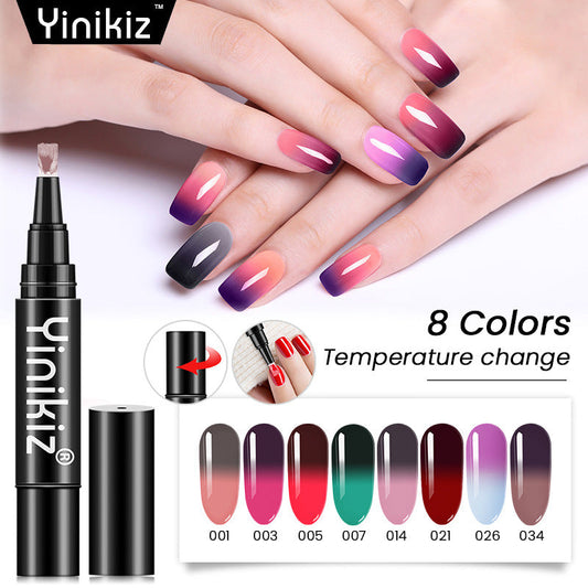 Yinikiz® Temperature Changing Nail Polish Gel Pen – Twist to Release Glue