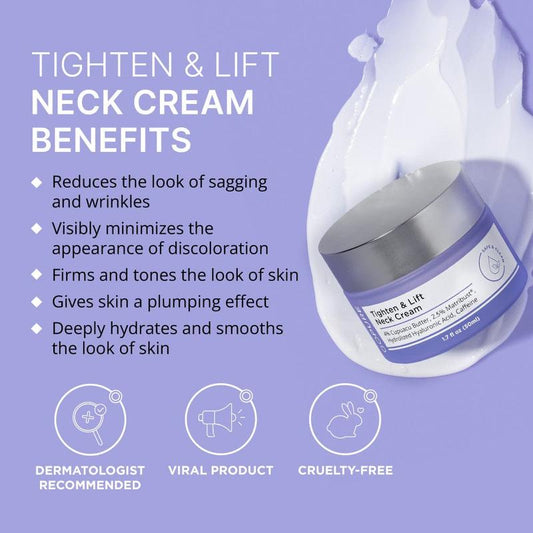 GOPURE Neck Cream – Firming &amp; Tightening Neck Cream for Sagging Skin 