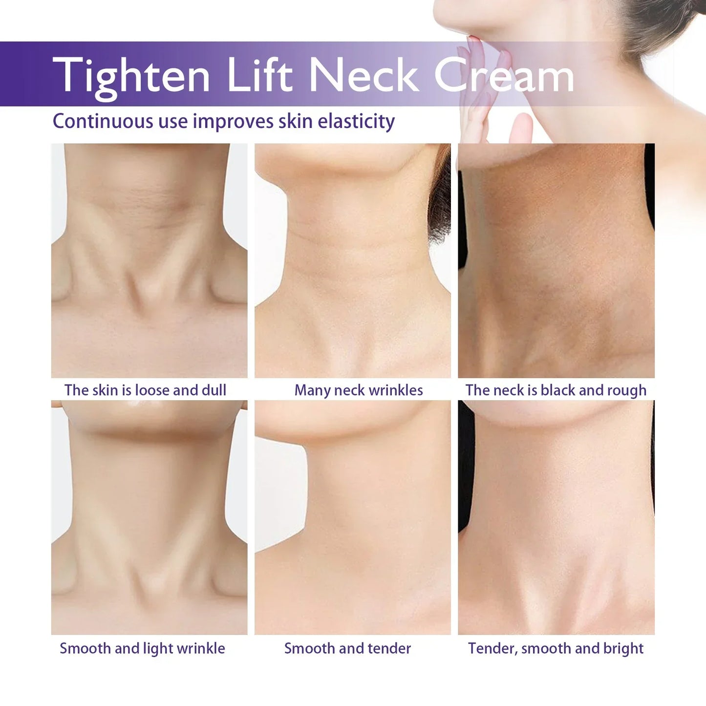 GOPURE Neck Cream – Firming &amp; Tightening Neck Cream for Sagging Skin 