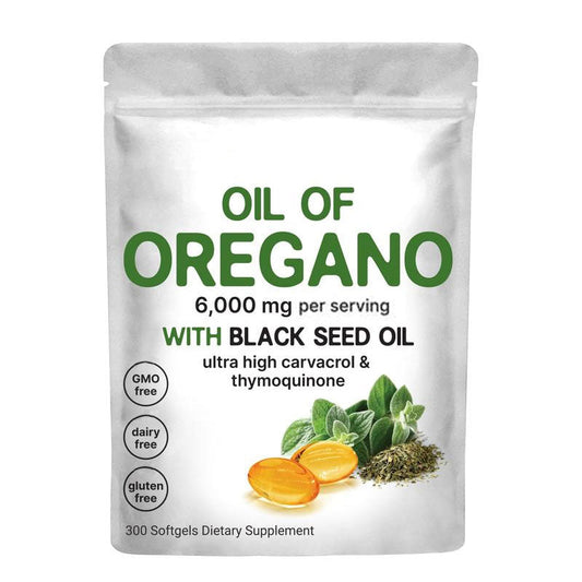 Micro-ingredients: Oregano oil with black cumin oil, 300 softgels 