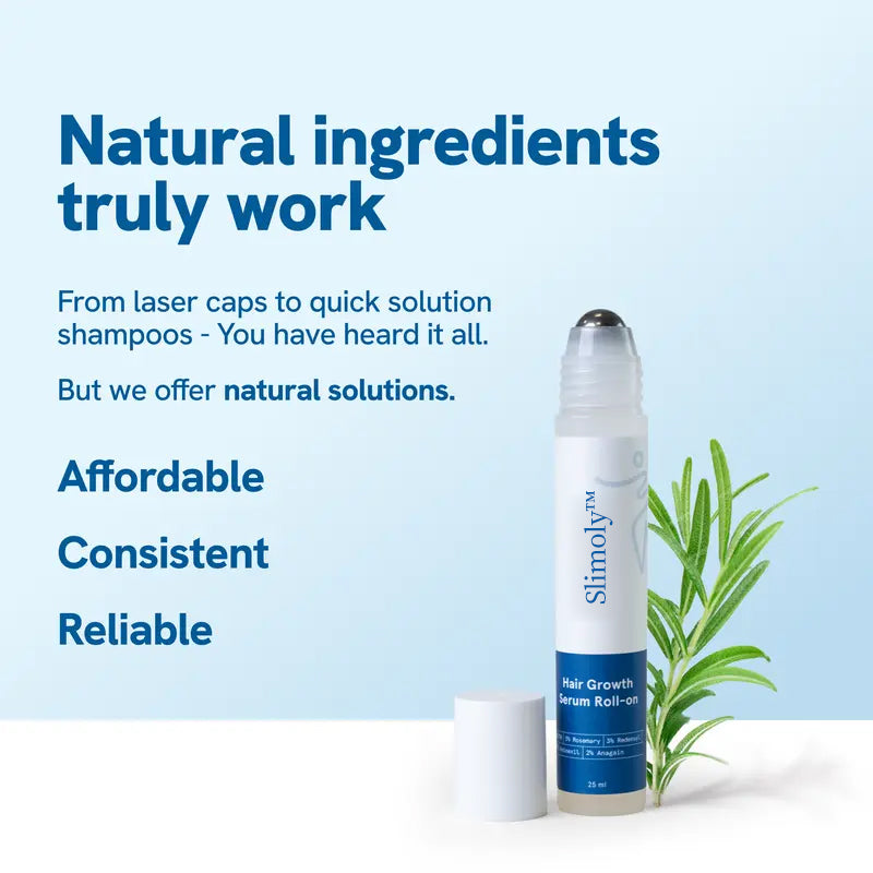 Slimoly™ Professional Anti-Hair Loss Roll-On – Stimulates Hair Growth in 1–2 Weeks