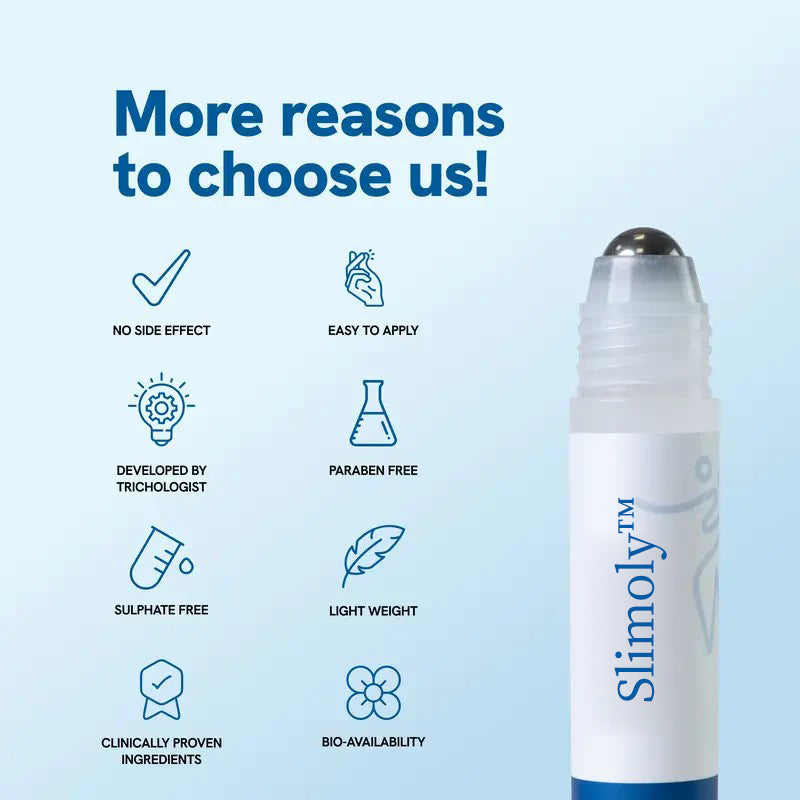 Slimoly™ Professional Anti-Hair Loss Roll-On – Stimulates Hair Growth in 1–2 Weeks