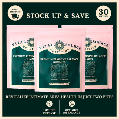 Vital Source Feminine Balance Gummies – Hawaiian Pineapple 