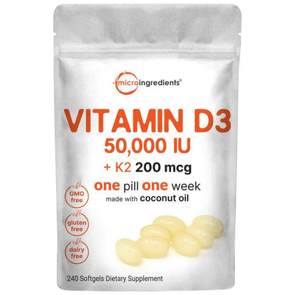 Vitamin D3 K2 soft capsules 