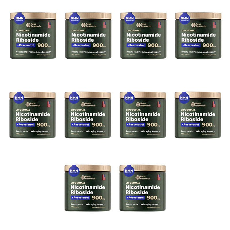 '-Reus Research NR900 – NAD+ dietary supplement to support skin aging, for more energy and concentration – 80 tablets – Vitamin and wellness supplement
