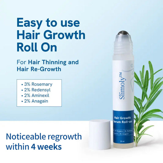 Slimoly™ Professional Anti-Hair Loss Roll-On – Stimulates Hair Growth in 1–2 Weeks