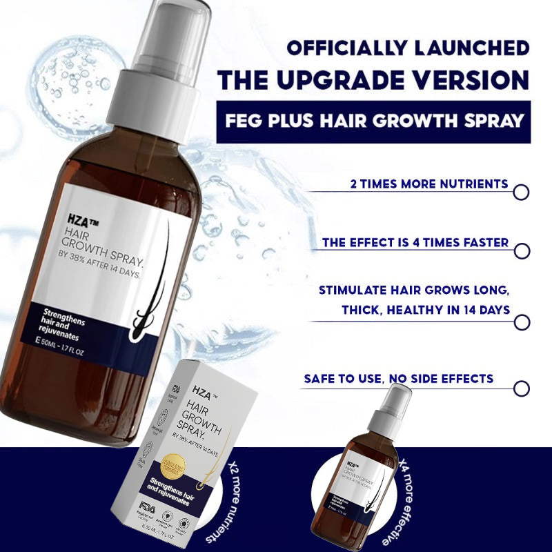 🌿LAST DAY OFFER – 50% OFF🌿 HZA™ Natural Hair Growth Spray 