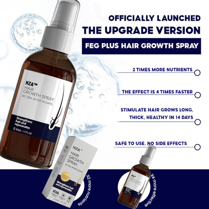🌿LAST DAY OFFER – 50% OFF🌿 HZA™ Natural Hair Growth Spray 
