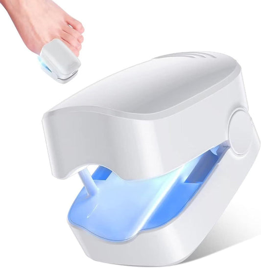 Revolutionary, highly efficient light therapy device for toenail diseases, light therapy for nail fungus, nail cleaning and care (1 piece) 
