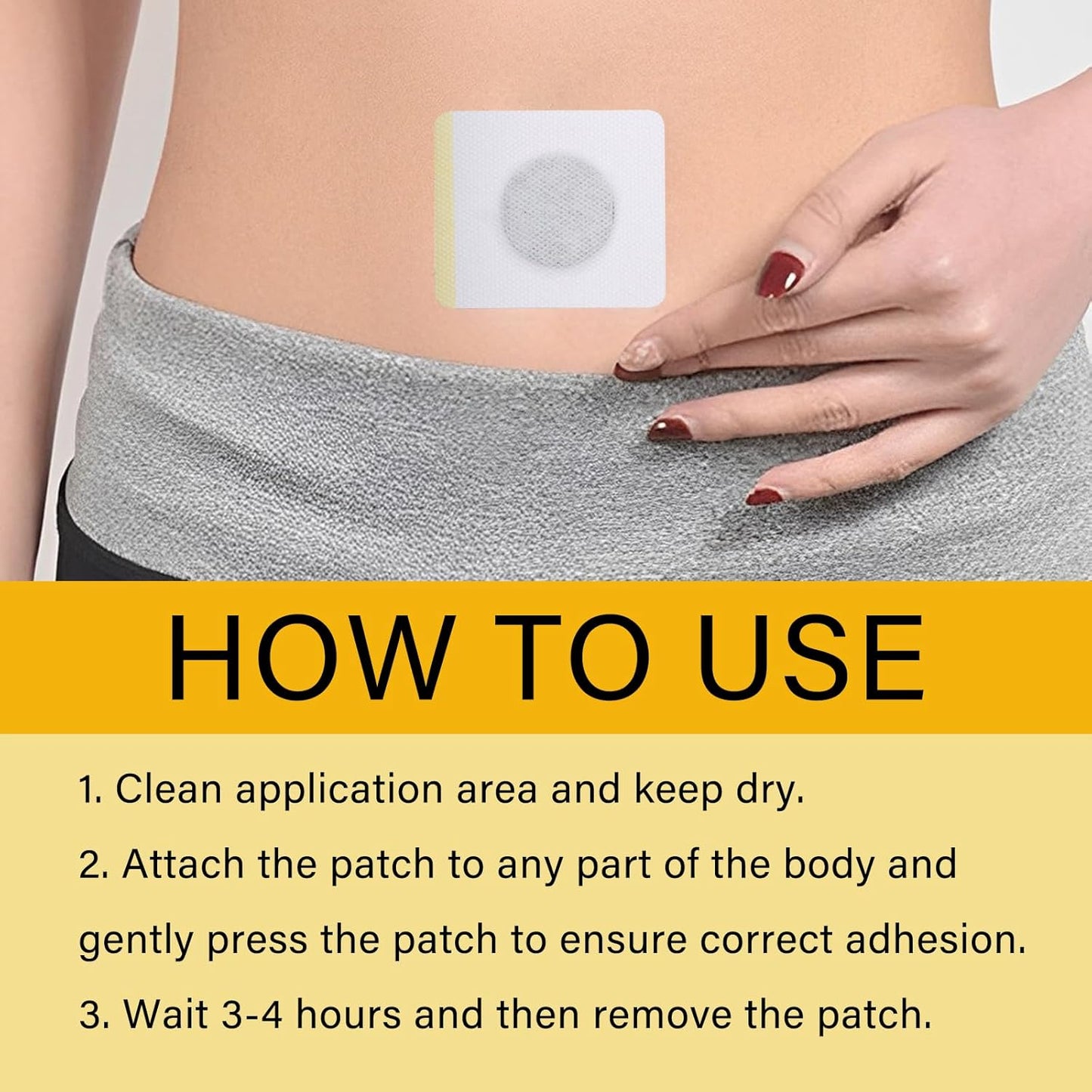Bee Venom Lymphatic Drainage Patches, Bee Venom Patches, Bee Venom Lymphatic Drainage Patches, Detox Patches, Suitable for All Ages (Pack of 3)