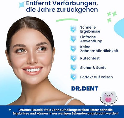 👨‍⚕️Recommended by the IBD✅Professional Teeth Whitening Strips 21 Applications - Enamel Safe - No Sensitivity - Professional Teeth Whitening Strips - 42 Strips + Mouth Opener Included 