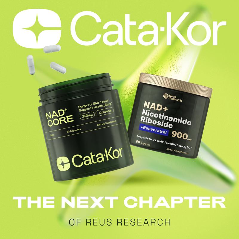 Cata-Kor 250 mg – NAD+ Supplement to Support Skin Aging, for More Energy and Focus – 60 Caplets – Vitamin &amp; Wellness Supplement, Edible 