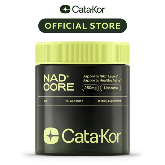 Cata-Kor 250 mg – NAD+ Supplement to Support Skin Aging, for More Energy and Focus – 60 Caplets – Vitamin &amp; Wellness Supplement, Edible 