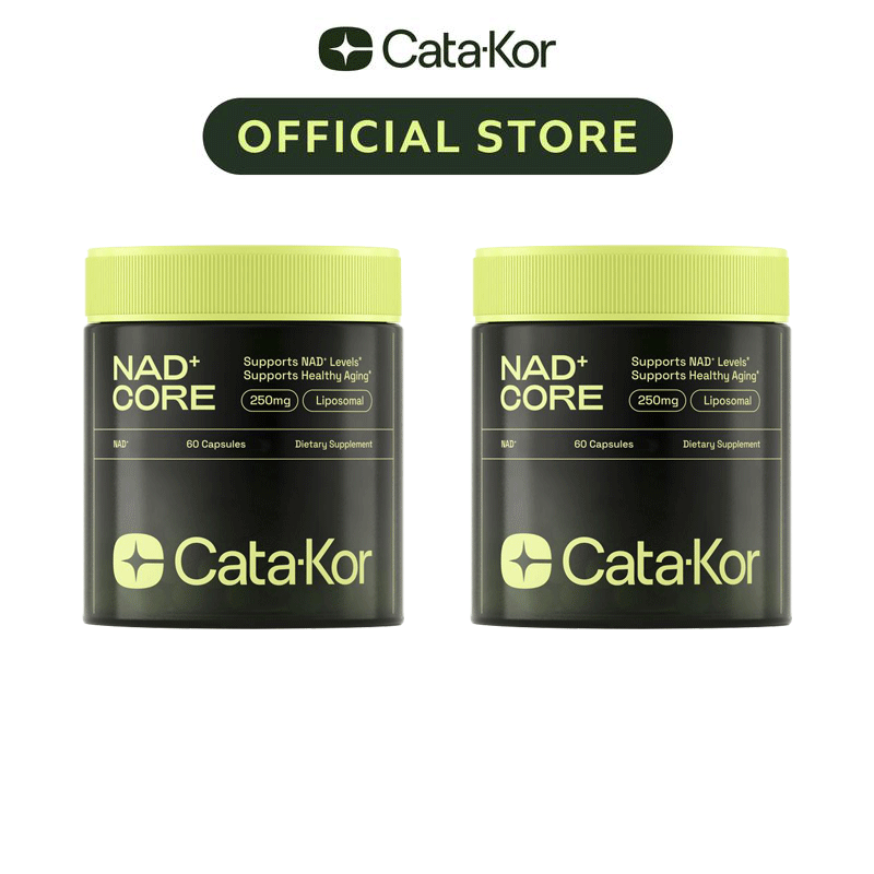 Cata-Kor 250 mg – NAD+ Supplement to Support Skin Aging, for More Energy and Focus – 60 Caplets – Vitamin &amp; Wellness Supplement, Edible 