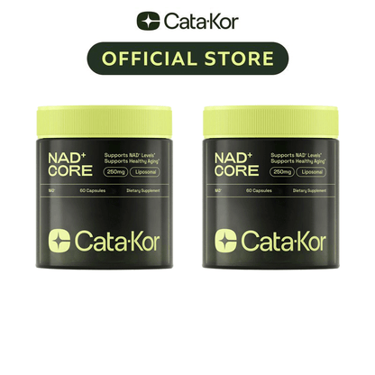Cata-Kor 250 mg – NAD+ Supplement to Support Skin Aging, for More Energy and Focus – 60 Caplets – Vitamin &amp; Wellness Supplement, Edible 