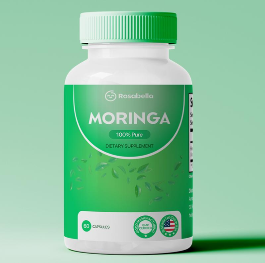 Rosabella Moringa Capsules (800 mg) to support the immune system, intestinal health &amp; vitamins 