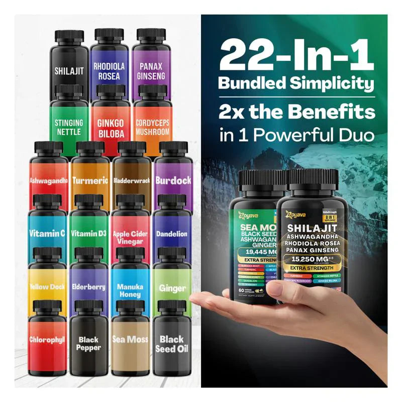 Dynamic Vitality Package – Zoyava Sea Moss Multivitamin &amp; Power Combo 