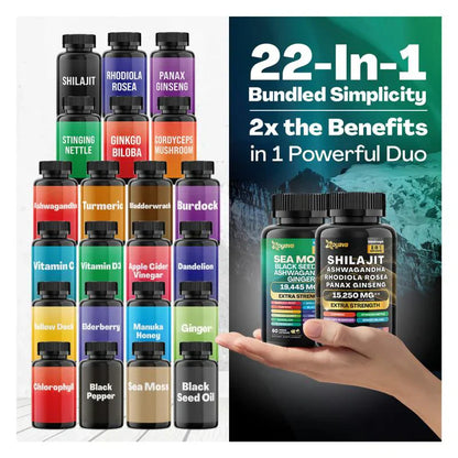 Dynamic Vitality Package – Zoyava Sea Moss Multivitamin &amp; Power Combo 
