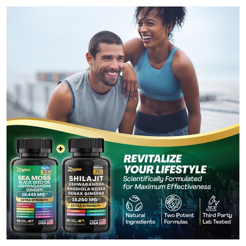 Dynamic Vitality Package – Zoyava Sea Moss Multivitamin &amp; Power Combo 