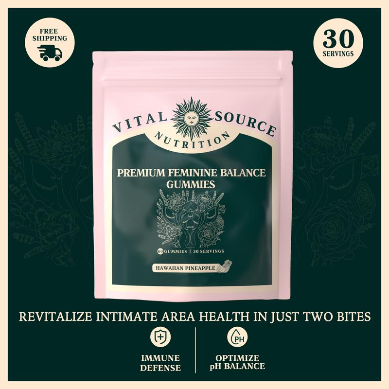 Vital Source Feminine Balance Gummies – Hawaiian Pineapple 