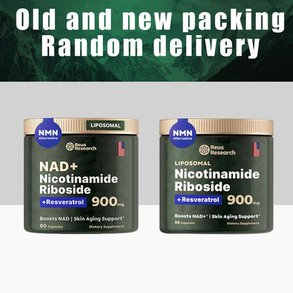 '-Reus Research NR900 – NAD+ dietary supplement to support skin aging, for more energy and concentration – 80 tablets – Vitamin and wellness supplement