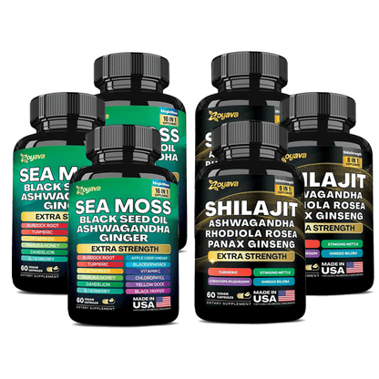 Dynamic Vitality Package – Zoyava Sea Moss Multivitamin &amp; Power Combo 