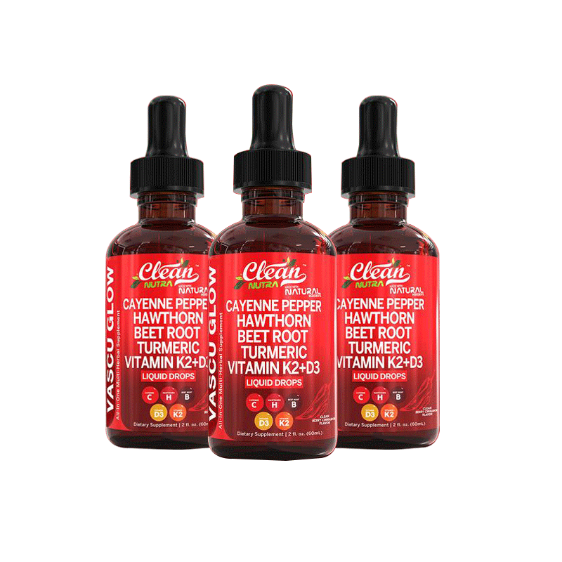 Cayenne pepper supplement, liquid drops + hawthorn berries, vitamin D3 and K2, organic beetroot root powder, Ceylon cinnamon, turmeric curcumin, Panax ginseng