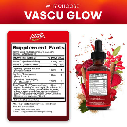 Cayenne pepper supplement, liquid drops + hawthorn berries, vitamin D3 and K2, organic beetroot root powder, Ceylon cinnamon, turmeric curcumin, Panax ginseng