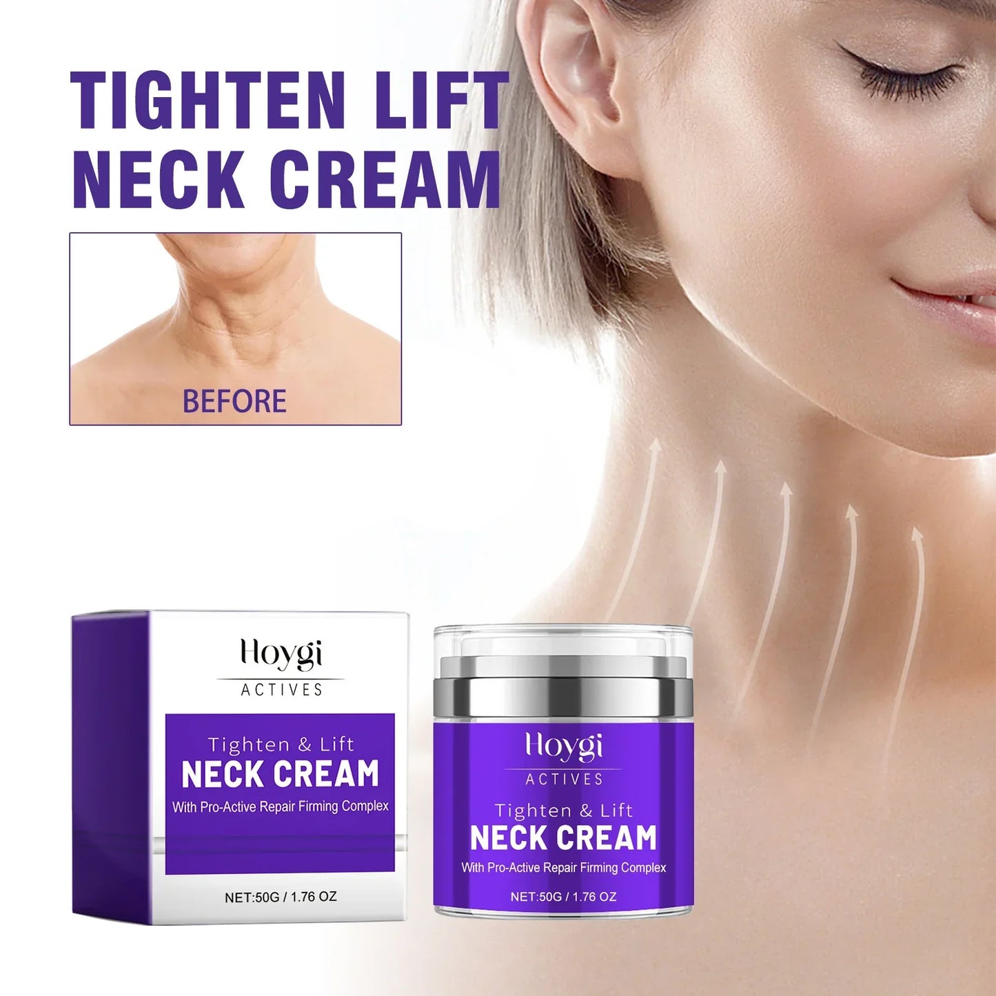 GOPURE Neck Cream – Firming &amp; Tightening Neck Cream for Sagging Skin 