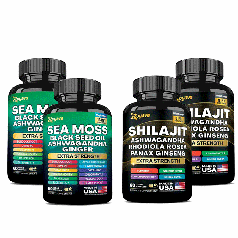 Dynamic Vitality Package – Zoyava Sea Moss Multivitamin &amp; Power Combo 