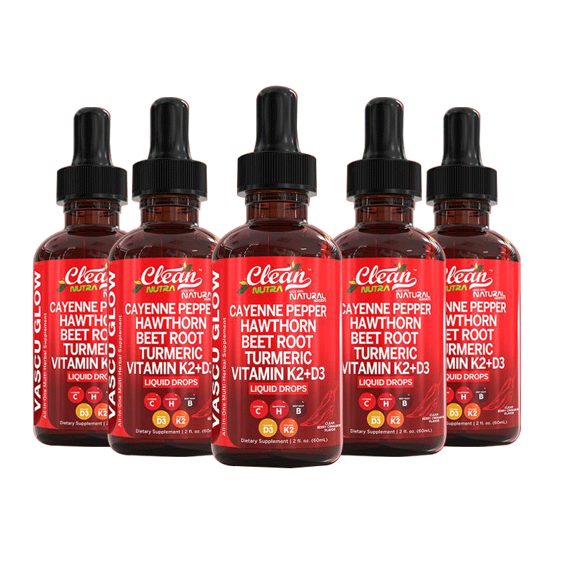 Cayenne pepper supplement, liquid drops + hawthorn berries, vitamin D3 and K2, organic beetroot root powder, Ceylon cinnamon, turmeric curcumin, Panax ginseng