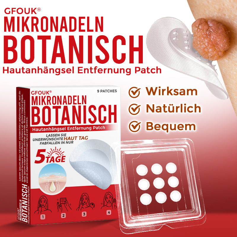 GFOUK® Microneedling Botanical Skin Tag Removal Patch 🇩🇪 Made in Germany