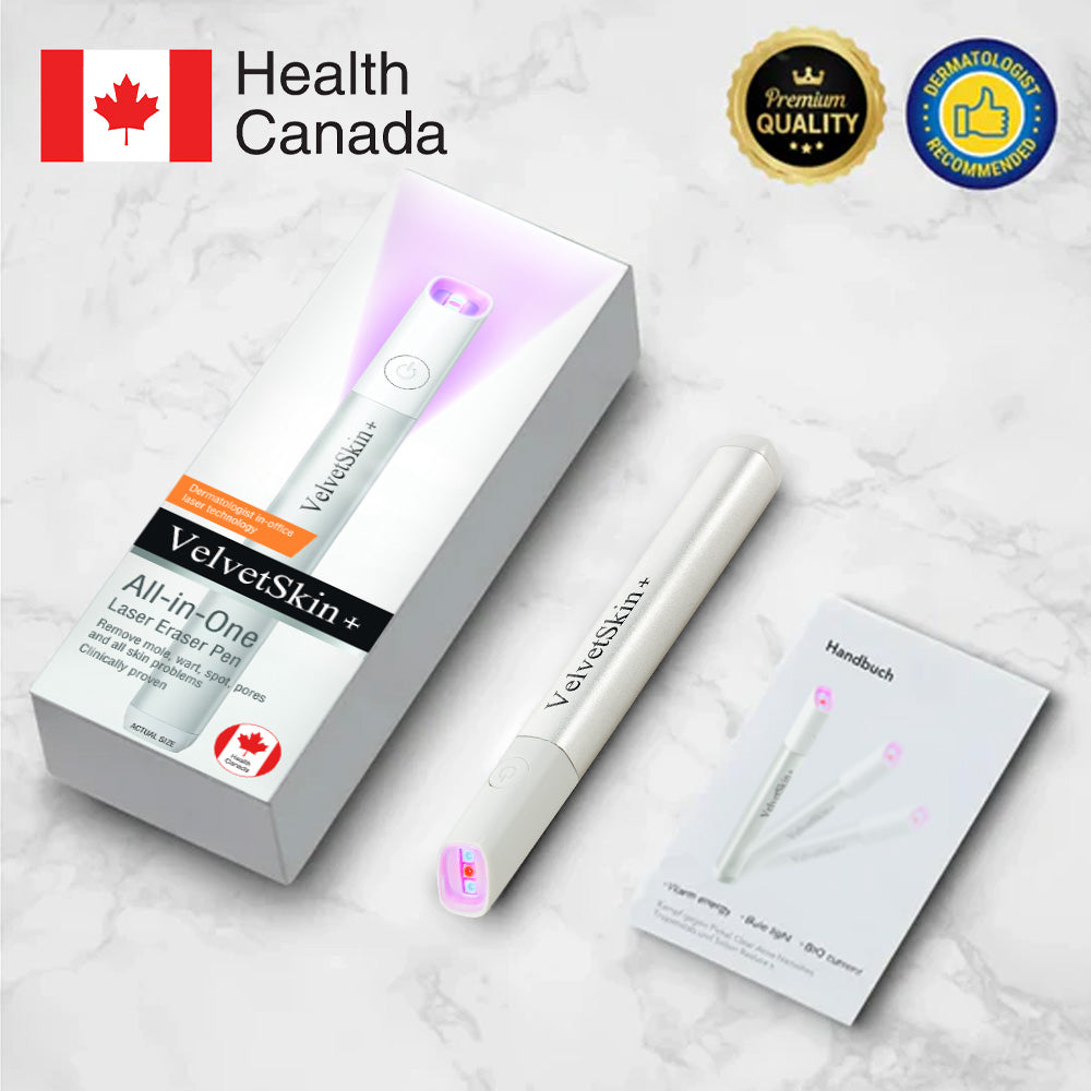🇨🇦Bikenda® VelvetSkin+ All-in-One Laser Eraser Pen(Powered by CO₂ laser technology – effectively removes moles, warts, skin tags, pigmentation spots, and other skin imperfections)