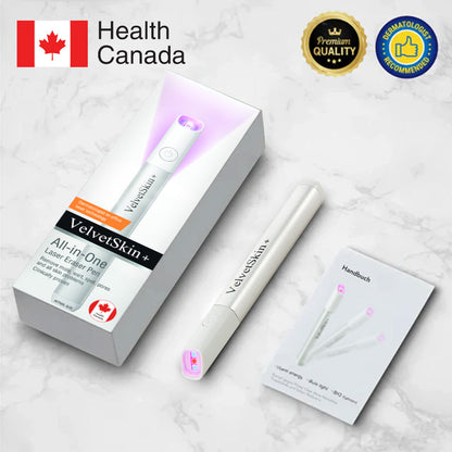 🛡️Dougparmo® VelvetSkin+ Integrated laser eraser ⚔︎(⚡powered by CO₂ laser technology - effectively removes moles, warts, skin labels, pigmentation spots and other skin defects)