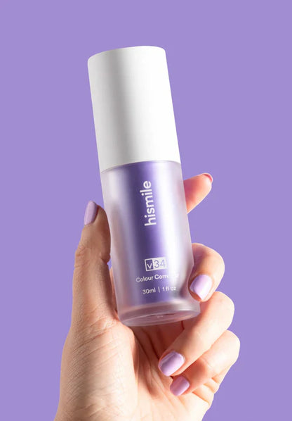🔥Now 40% off🎁HismileV34 Color Correcting Serum - Look for purple mousse toothpaste for bright white teeth 