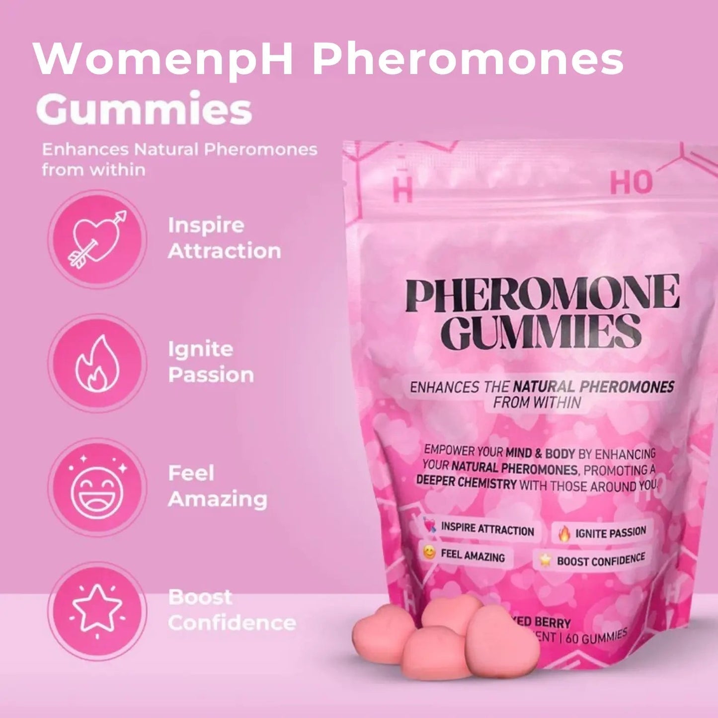 💋ྀིྀི🍬Pheromone Gummies 🍓– Become irresistible👩‍❤️‍👨✨