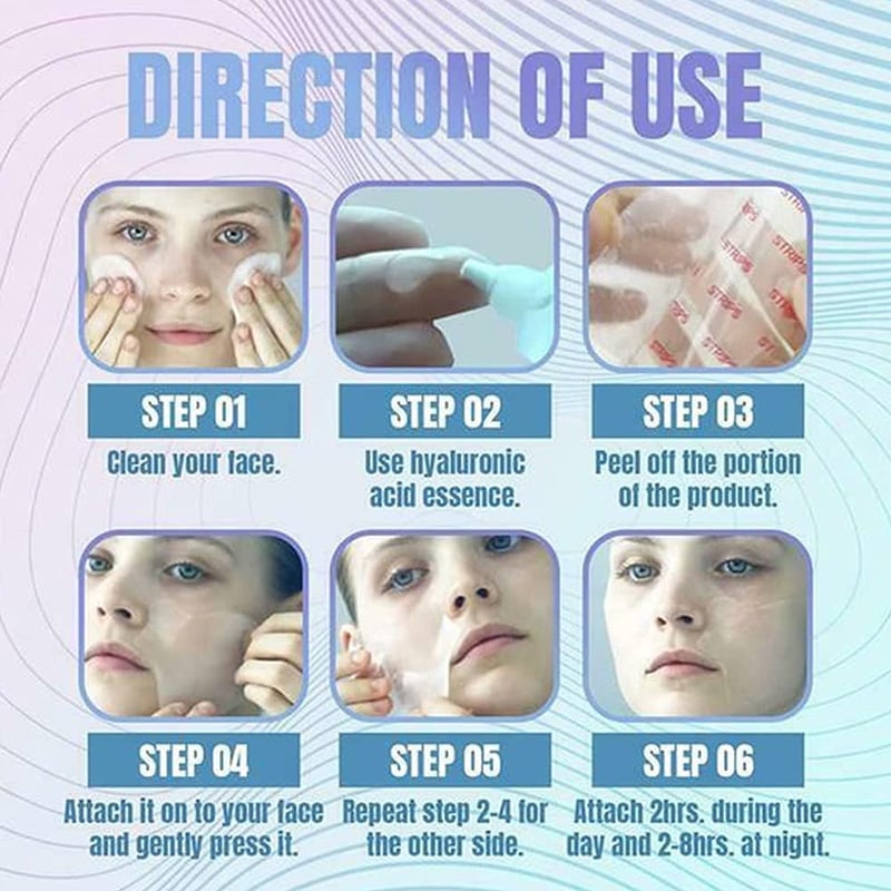 🛒🛍️✨HOT SALE 🏷️5 pairs of lift stickers for facial nutrition 🌱and wrinkle removal