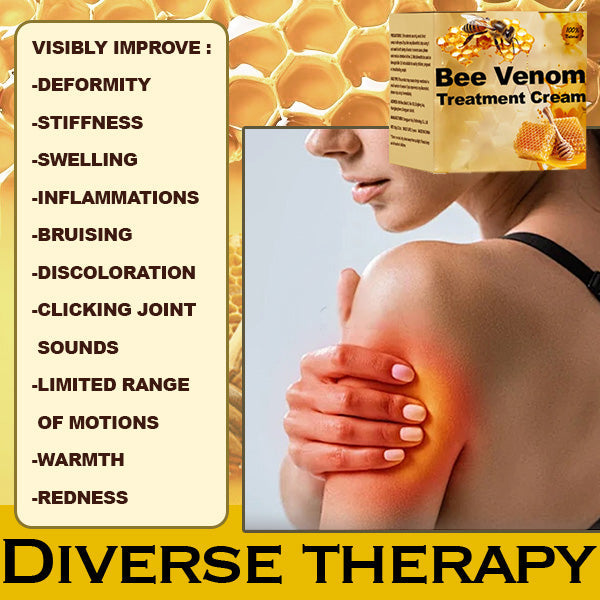 Bee venom cream for the treatment of arthritis