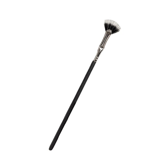 Fan-shaped angled brush