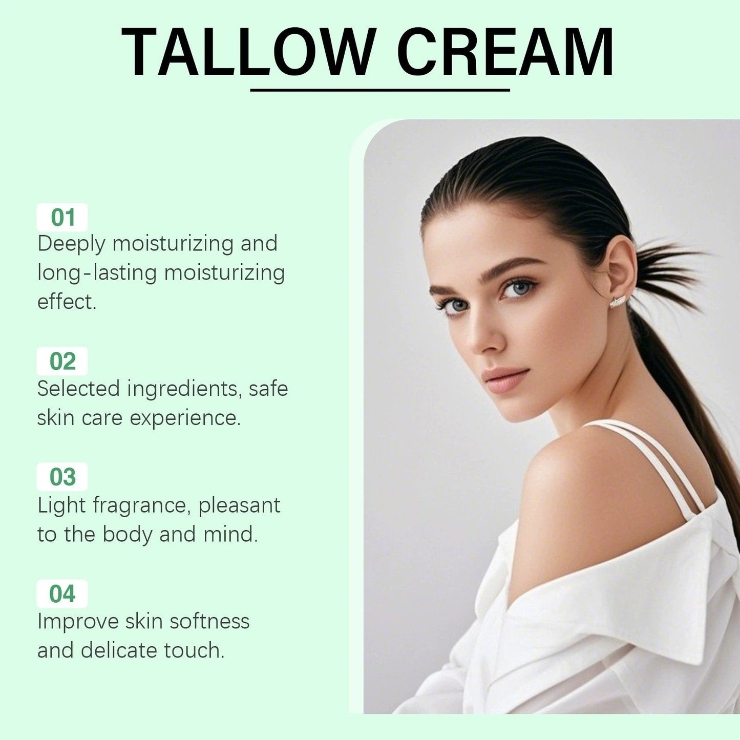 🌿 Organic tallow balm with castor oil and frankincense for natural skin care and moisturizing ✨ 